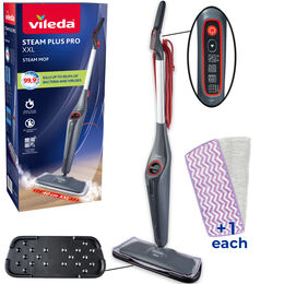 Hygienically clean floors even on delicate surfaces– Vileda Steam Plus Pro XXL 