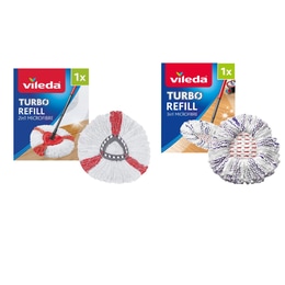 Vileda Turbo 2in1 and 3in1 Refill - 2 Pack Bundle